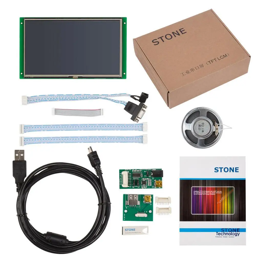 STONE 10.1 Inch  Intelligent HMI TFT LCD Touch Screen with Touch Screen+Software+Serial Interface for Industrial Use