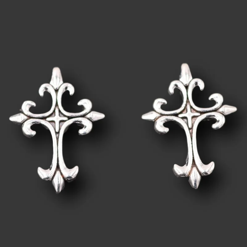 6pcs Silver Plated Catholic Cross Pendants Necklace Bracelet Metal Accessories DIY Charms For Jewelry Crafts Making A2369