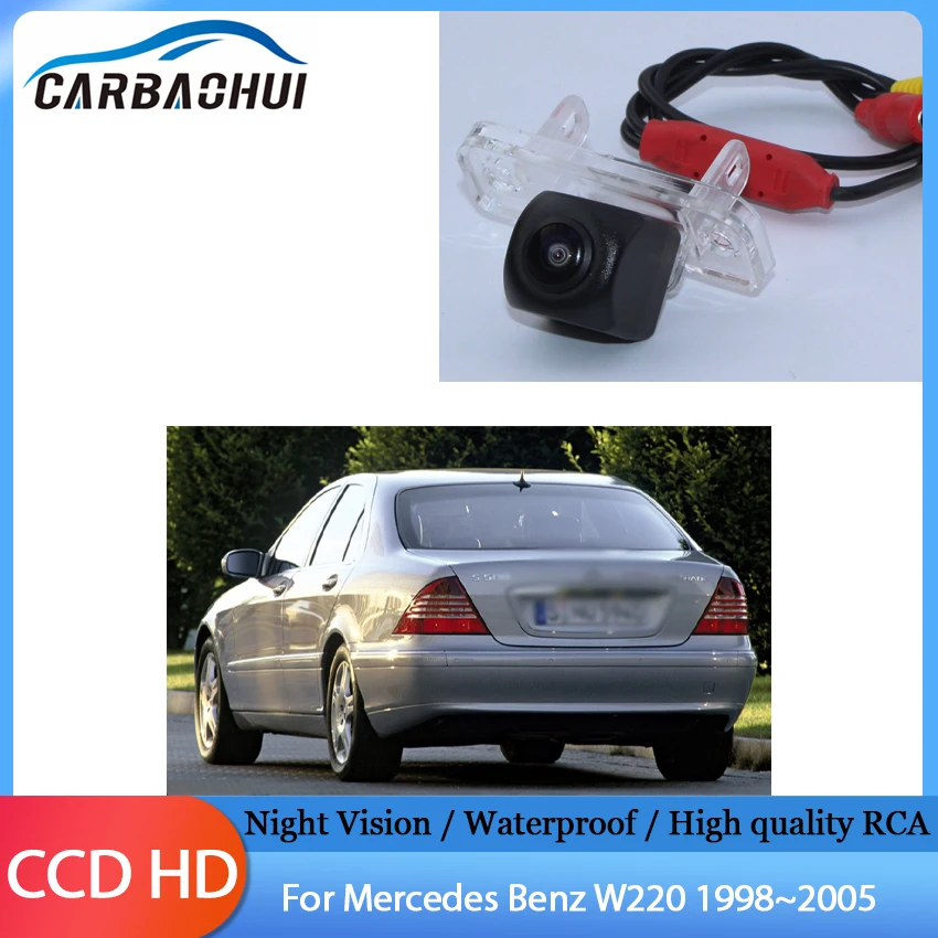 Wireless reverse rear view Camera ight Vision High quality RCA For Mercedes Benz W220 1998 1999 2000 2001 2002 2003 2004 2005