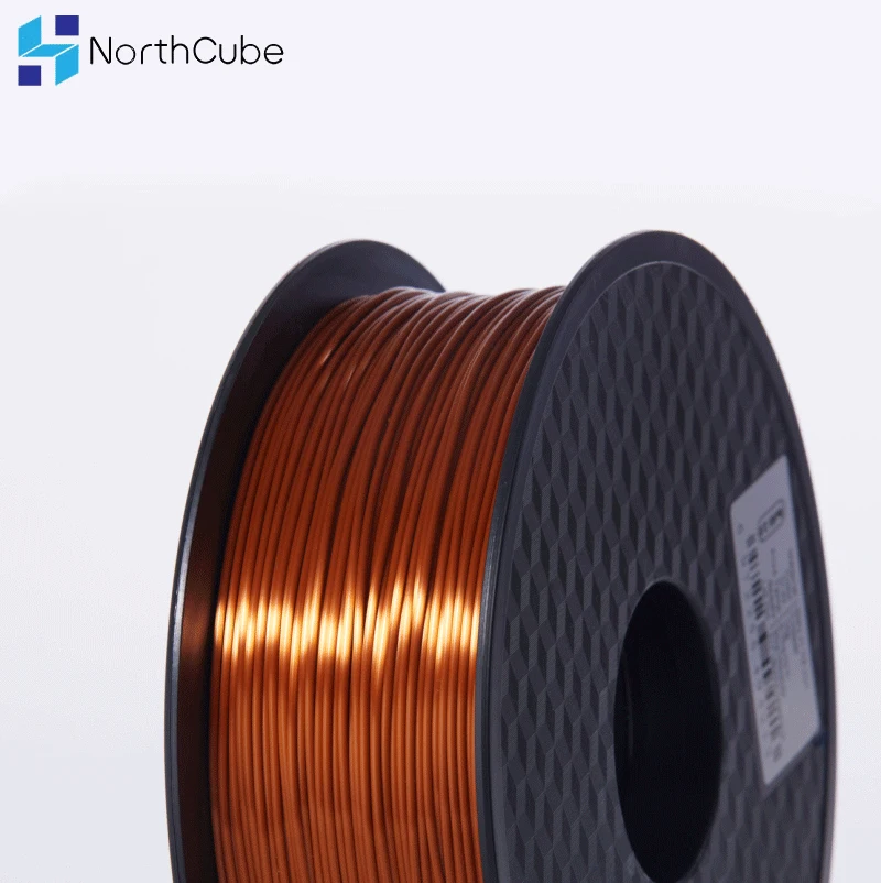 NorthCube 3D Printing Silk PLA Filament 3D Printer Filament 1.75mm 1KG Silk Like Series Silk Copper Color Filament