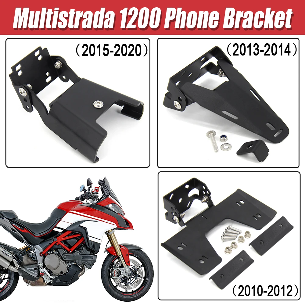 

NEW Motorcycle Stand Holder Smartphone Phone GPS Navigation Plate Bracket For Ducati Multistrada 1200