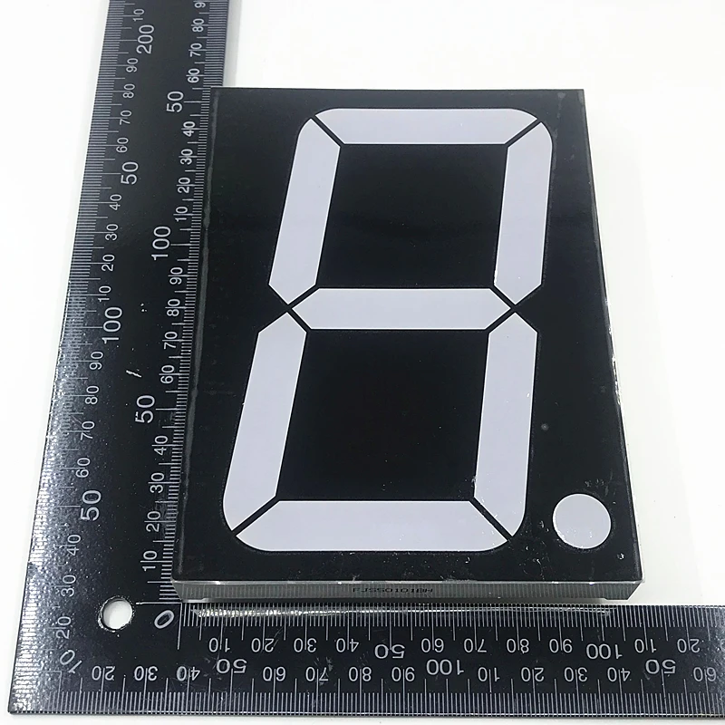 

Free shipping 2Pcs 5 inch 7 segment Red Displays Digital Tube 10PIN Common anode LED Digital Tube 105*140*15.8mm 1.8 public feet