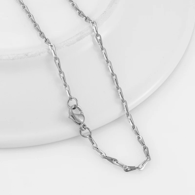 Neue Edelstahl-Halskette, Persönlichkeit, Modekette, für Männer und Frauen – Detail 1