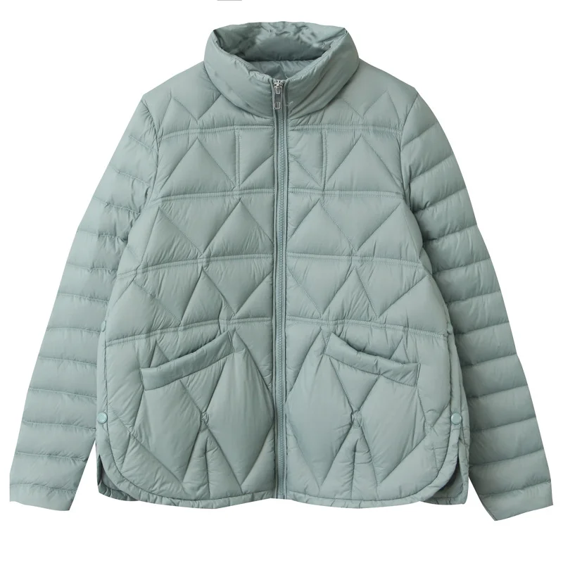 2021 winter new lightweight short down jacket women Korean fashion slim white duck down warm small jacket trend