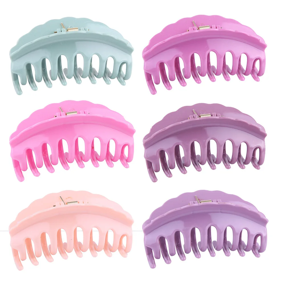 10CM Hair claws Hairpins Trendy Hair Clip For Women Girl Accessories Hair colorful 6 different color ACC44