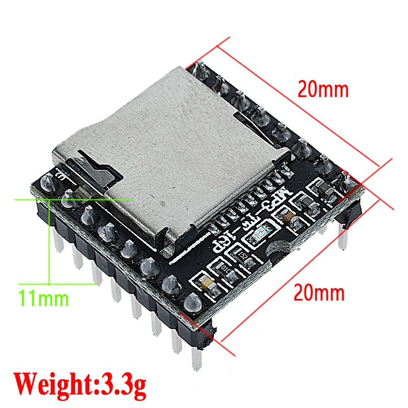 Mini MP3 Player Module TF Card U Disk Mini MP3 Player Audio Voice Module Board For Arduino DF Play Wholesale