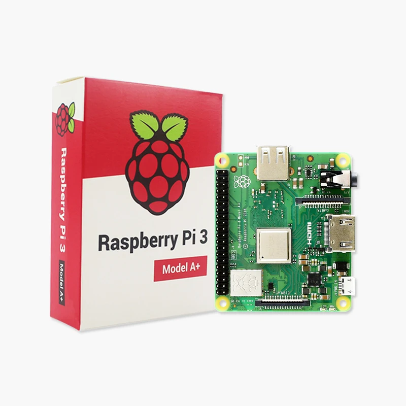 Raspberry Pi 3 Original Modelo A+ Plus CPU de 4 núcleos BMC2837B0 512M RAM Pi 3A+ con WiFi y Bluetooth