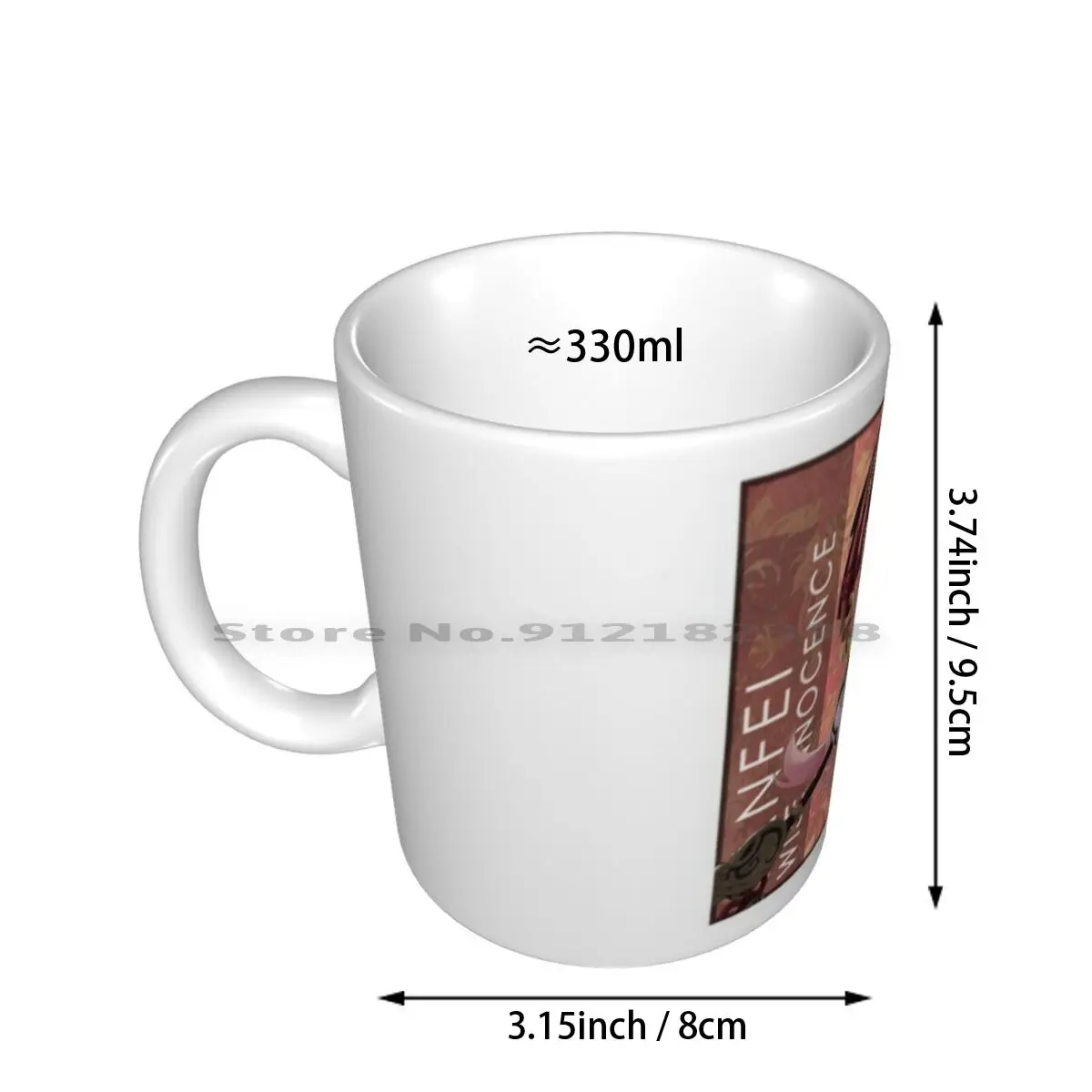 Yanfei Genshin Impact Ceramic Mugs Coffee Cups Milk Tea Mug Genshin Genshin Impact Genshin Impact Yanfei Yanfei Pyro Yanfei