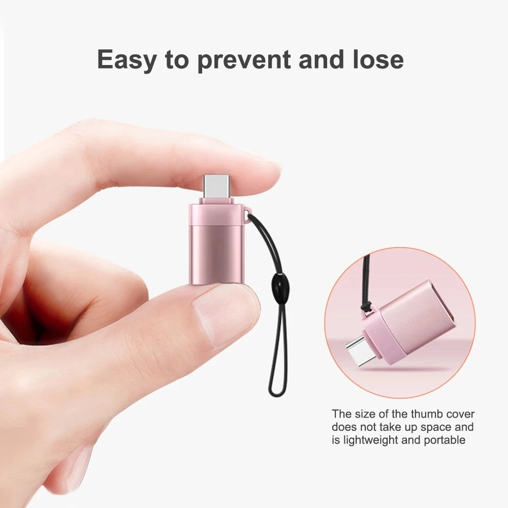 Adaptador USB tipo C OTG, convertidor rápido USB 3,0 a tipo C para MacbookPro, Xiaomi, Huawei