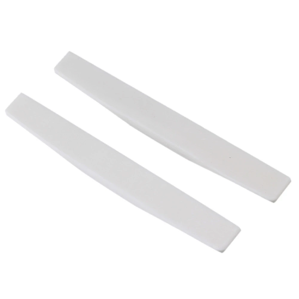 2pcs White Guitar Bone Bridge Saddle Replacement for Acoustic Guitar Parts