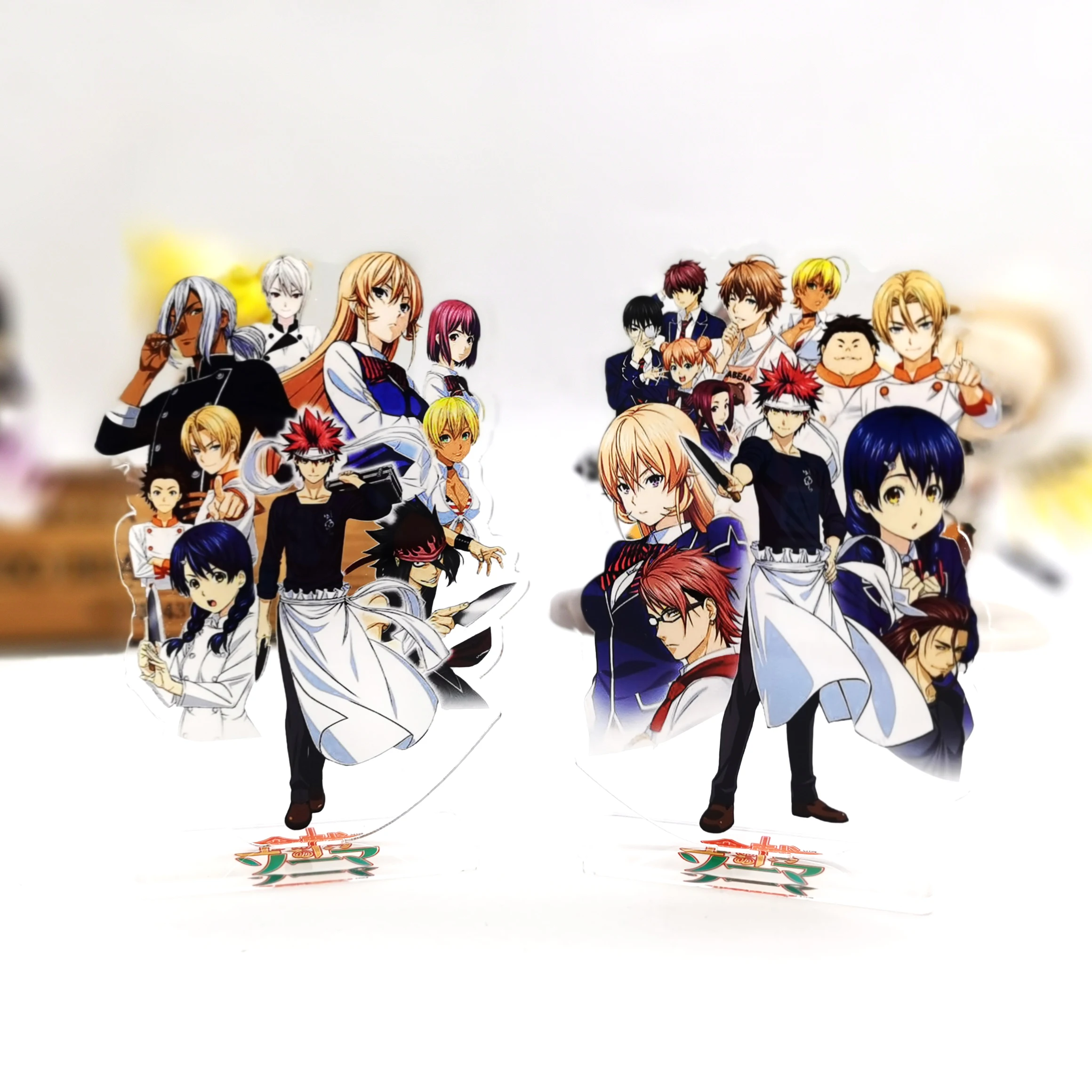 Shokugeki no Soma Yukihira Souma Nakiri Erina Megumi acrylic stand figure model plate holder cake topper anime