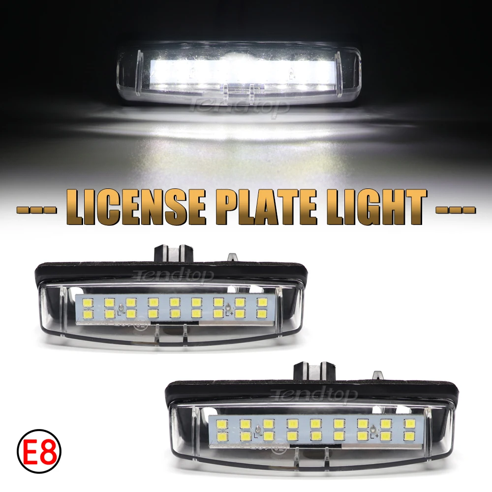 LED Car License Plate Lights For Toyota LEXUS Is200 Is300 1999~2005 Rx300/Rx330/Rx350 License Number Lamp Canbus Error Free