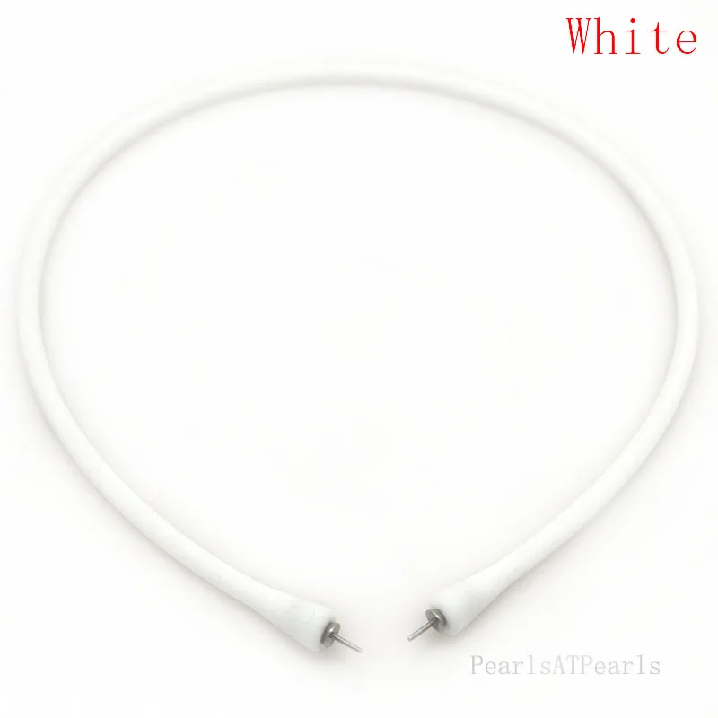 Wholesale White Rubber Silicone Band for DIY Custom Necklace