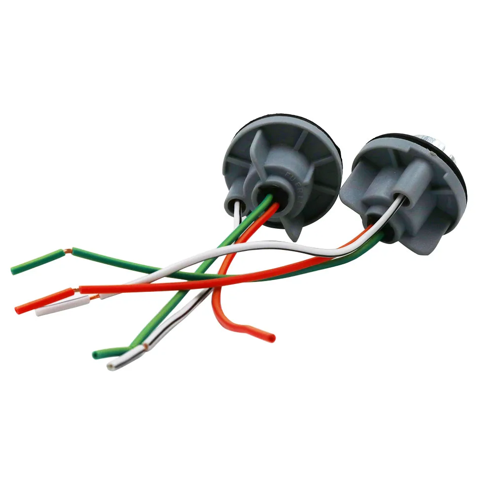 YYY-1157 Tomada de lâmpada para luzes de freio, suporte da lâmpada, base do adaptador, conector, acessórios do carro, BAY15D, P21, 5W, 1156, BA15S,