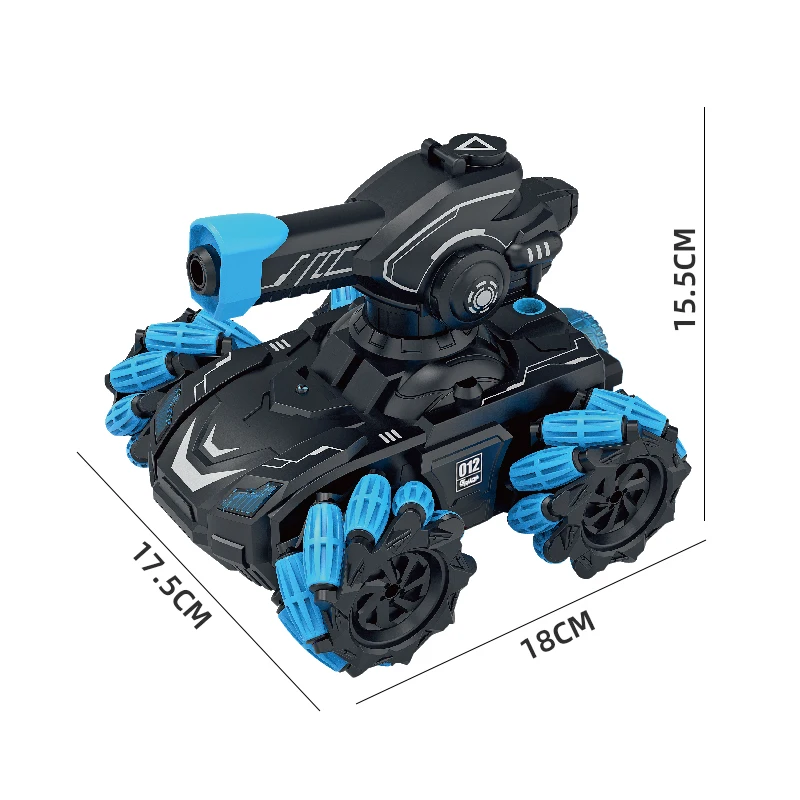 Kids Infrared Battle Remote Control Tank Toy Boy With Headlights Music Spray Stunt Drift Tank Remote Control Toy Birthday Gift