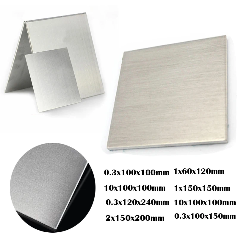 0.3-2mm Effect Of Protection Aluminum Plate Flat Aluminum Sheet Electrical Application DIY Thickness 1x300x300mm 0.5x100x100mm