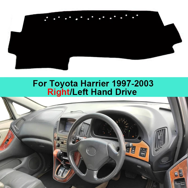 Car Dashboard Cover Dash Mat CarpetFor Toyota Harrier 1997-2003 Sun Shade Pad Anti-Sun UV Anti-dirty