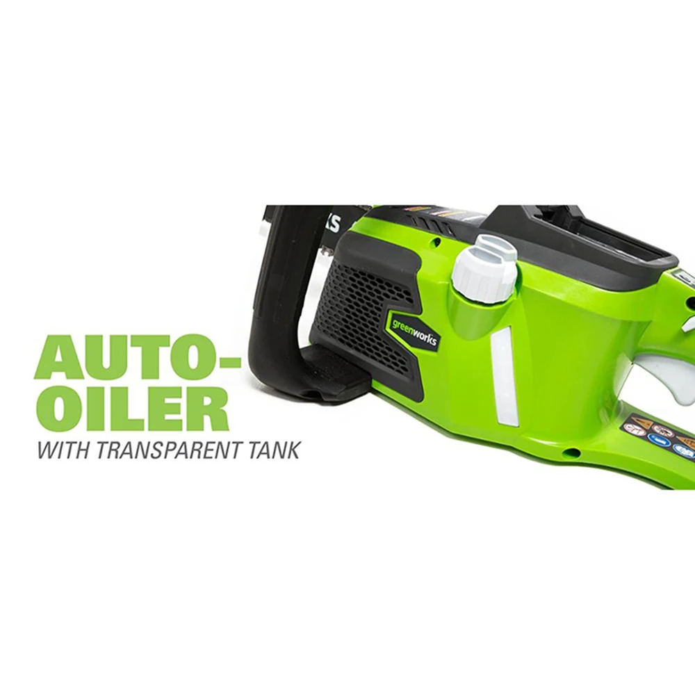 Greenworks 40v Cordless Chain Saw Brushless motor  20312 Chainsaw ,not including battery and charger Free Return