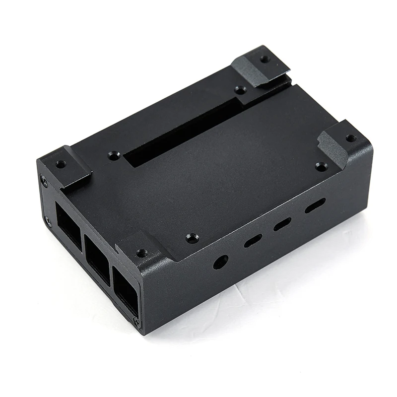 Custom Aluminium Metalen Din Rail Mount Raspberry Pi 4 Case Raspberry Pi 4 Computer Behuizing Doos