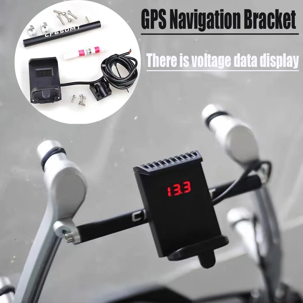 

Motorcycle USB GPS Navigation Bracket Shockproof With Voltage Mobile Phone Holder FOR CF MOTO 650MT 650 MT MT650 CF650MT