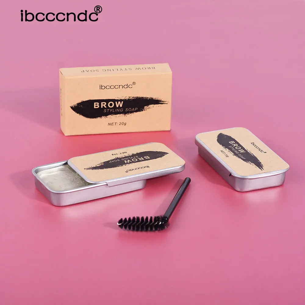 3D Eyebrow Soap Long Lasting Waterproof Eye Brows Lifting Setting Gel Clear Colorless Easy to Use Eyes Makeup Cosmetic