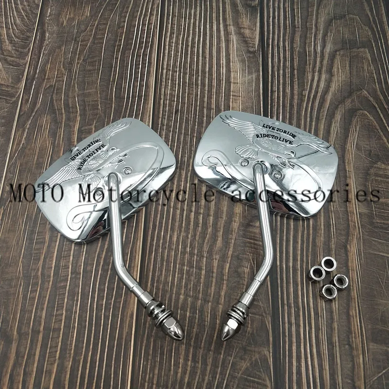 Motorcycle Rear View Mirrors Aluminum Black For Harley Sportster 883 1200 Touring Electra Glide Softail 1980-2017 2018