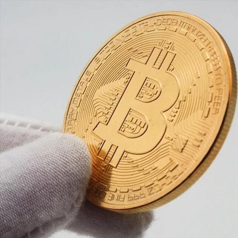 Creative Bitcoin Coin Souvenir Gold Plated Collectible Gift Bit Ethereum Litecoin Art Collection Physical Commemorative Coin