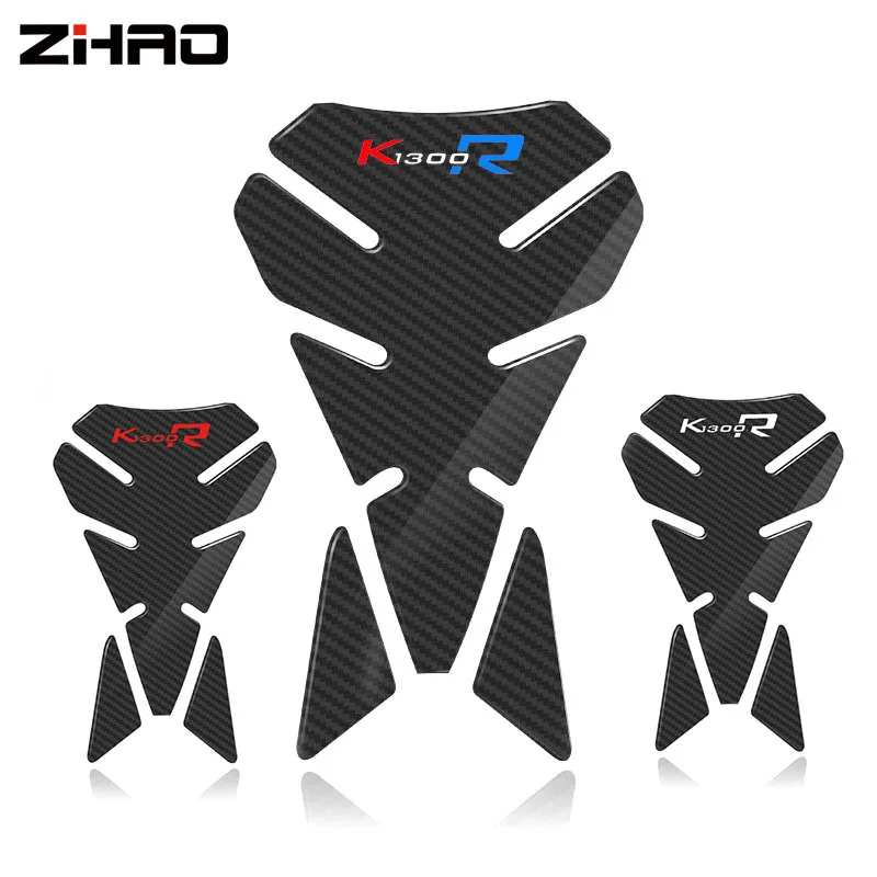 3D Carbon Fiber Motorcycle Fuel Tank Pad Cover Protector Decal Stickers For BMW K1300R  K 1300R