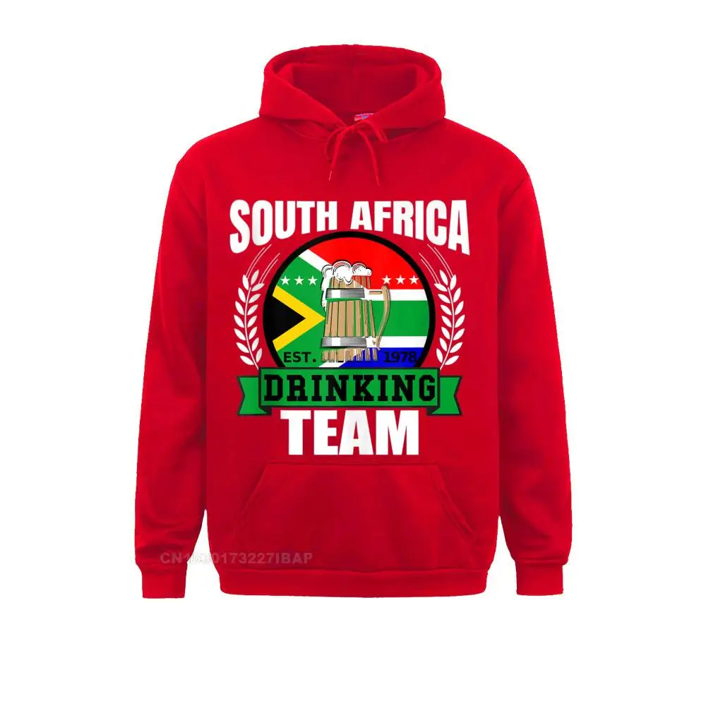 South Africa Drinking Team Funny African Flag Party Gift Europe Sweatshirts Wholesale Long Sleeve Hoodies Men Normal Clothes