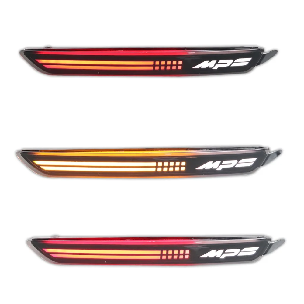 2PCS Rear Bumper Light For Mazda CX-30 CX30 2020 2021 LED Reflector Light Tail Brake Assembly Stop Lamp Turn Signal