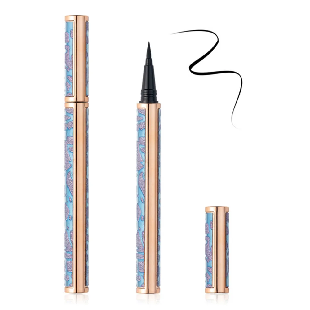 

No Glue Magnetic Needed Easy to use Self-adhesive Eyeliner 2 in 1 Eye Liner Colorful Adhsive Liner Magic Lash Glue Eyeliner Pen