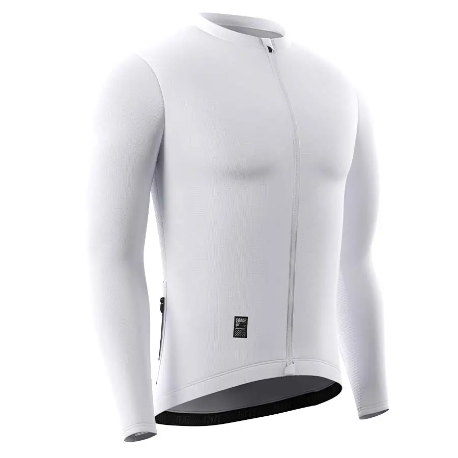 Souke Sports Men's New Autumn&Winter Hi Race Classic Quick Dry Extreme Comfortable Light Long Sleeve Cycling Jersey CS1205