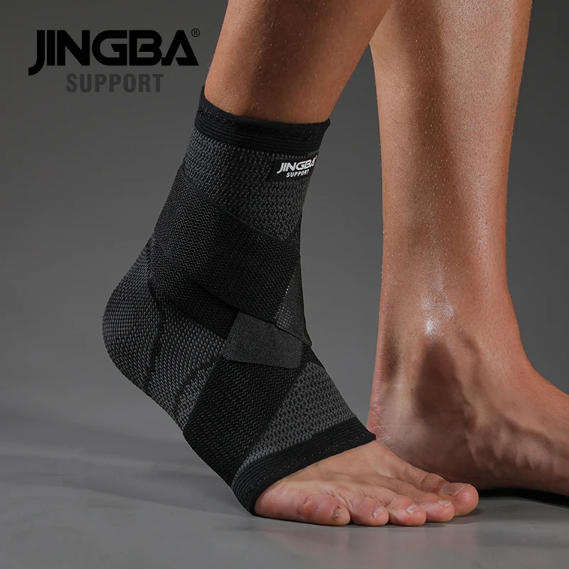 JINGBA – SUPPORT de cheville en Nylon 3D, 1 pièce, Bandage protecteur de cheville, pour Football, basket-ball, tobillera deportiva