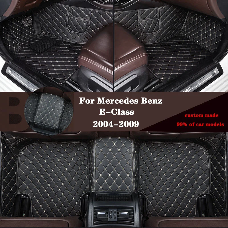 Car floor mats For Mercedes Benz E-Class 2004 2005 2007 2008 2009 Waterproof Foot Pad Custom Auto Accessories Interior Cover