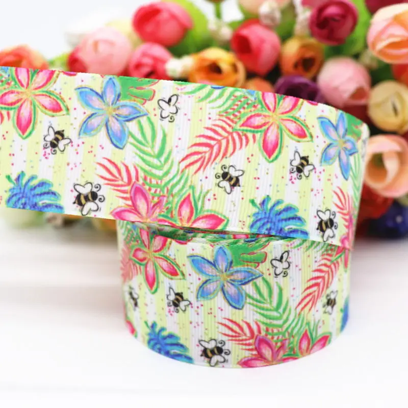 10 Yards 1,5'' 38MM Ripsband mit Blumen- und Tiermotiven für Haarschleifen, DIY-Bastelmaterial Y19081602 – Detail 11