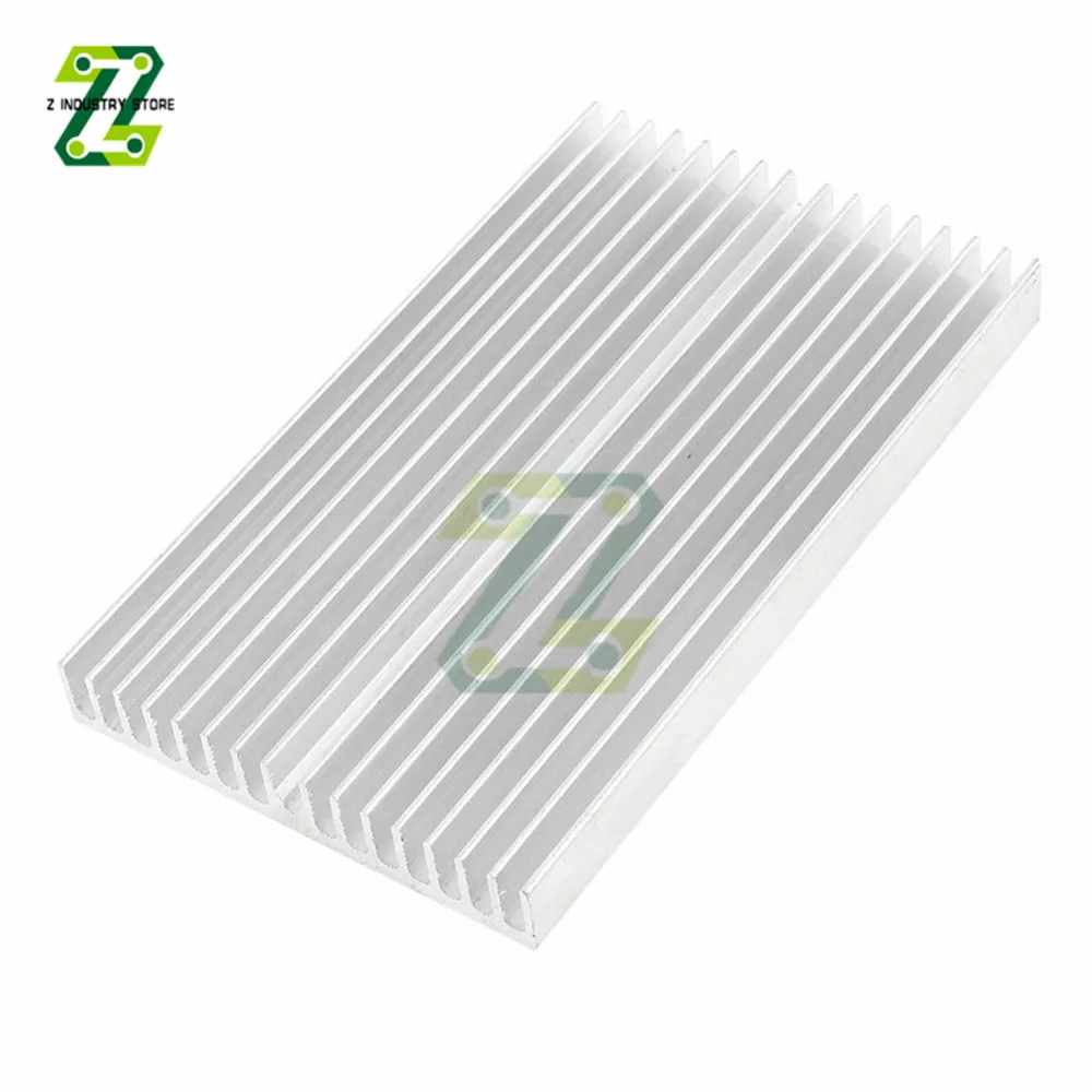 100x60x10mm Aluminum Heatsink Radiator for Chip LED Electronic Computer Component Heat Dissipation Cooling