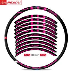 Racing-6DB road bike climbing wheel set sticker rim height 26mm bicycle rim decals racing 6DB