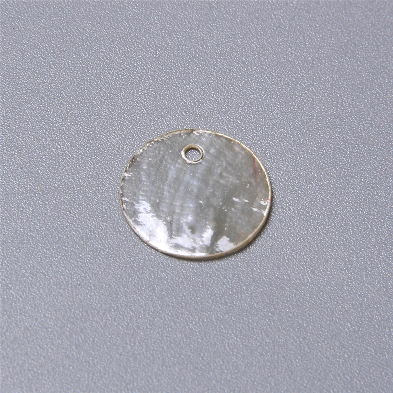 Natürliche transparente runde Muschelstücke für die Schmuckherstellung, Ohrringe, lose Bulk-Muschel-Charm-Perlen, Zubehör, handgefertigter Schmuck zum Selbermachen – Detail 12