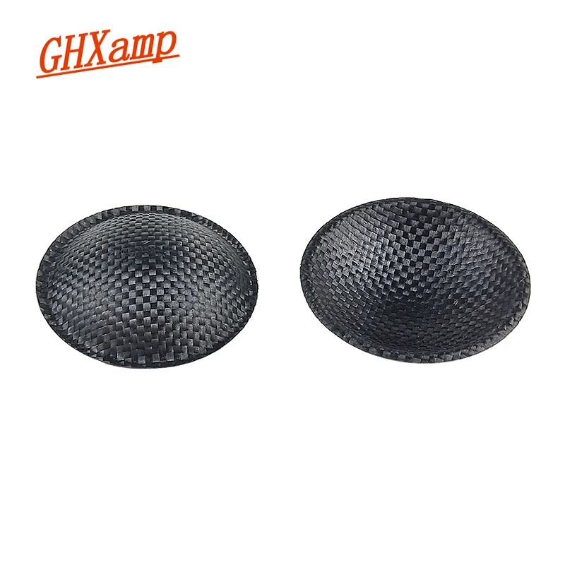 GHXAMP 55mm Speaker Dust Cap Glass fiber Weave Dust Cover Black Repair Speaker Woofer Accessories DIY 2pcs