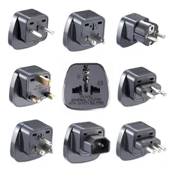 Universal CE America European Kr AU EU to US UK USA Plug Adapter South Africa India Adaptor Italy Switzerland Travel Converter