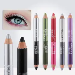 Makeup Beauty Colourful Eye Cosmetics Highlighter Pigment Eyeshadow Pen Waterproof Eyeliner Pencil with Sharpener