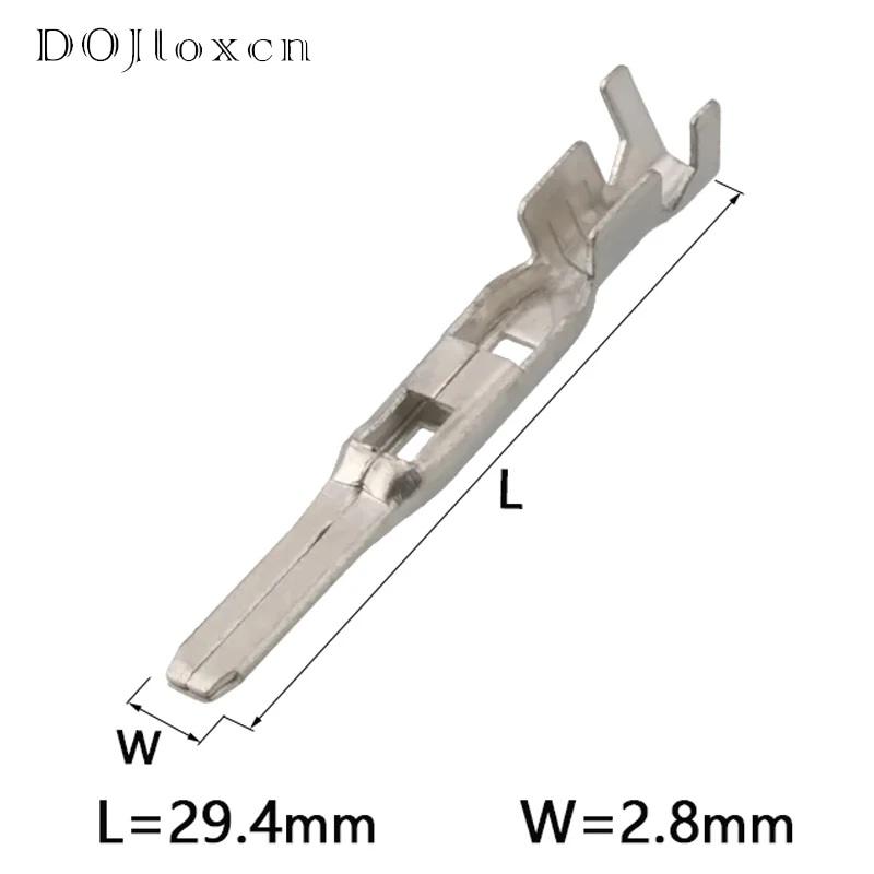 20/50/100/200/Pcs 2.8mm 211CL3S2160 Brass Tinned Wiring Terminal DJ616A-2.8X0.8B Male Connector Plug Socke Fuse Box