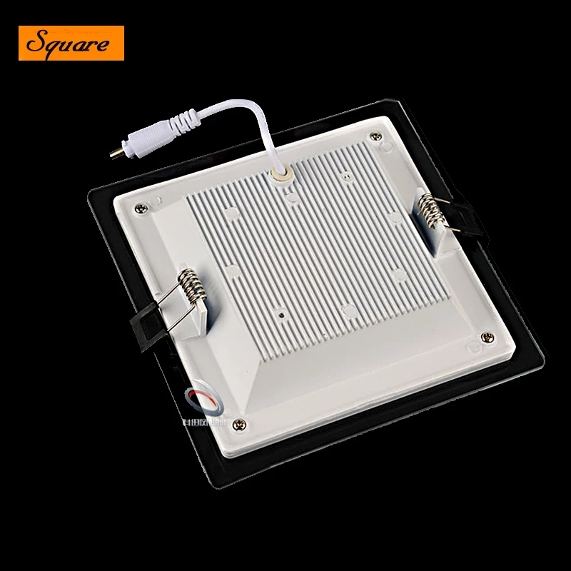 6W 12W 18W Brightness Dimmable LED Ceiling Panel Light 2.4G Wireless Remote Control Dimming Glass Ceiling Downlight AC85V-265V