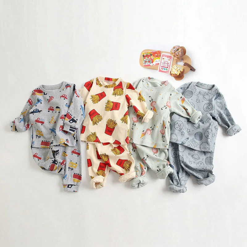 MILANCEL Baby Pajamas Set Cartoon Sleepwear