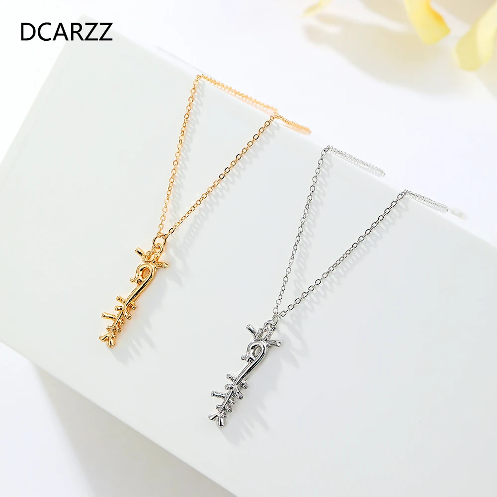 DCARZZ الأبهر قلادة قلادة الطبية الفضة مطلي العصرية القوطية المختنق قلادة هدية للمجوهرات معاطف للأطباء والممرضات