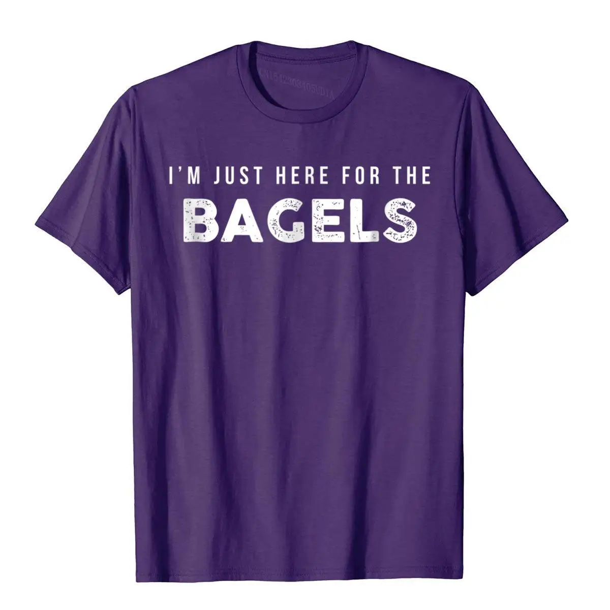 Funny Shirt Just Here For The Bagels Cute Gift New Coming Men T Shirt Cotton Tops Tees Street Harajuku Camisas