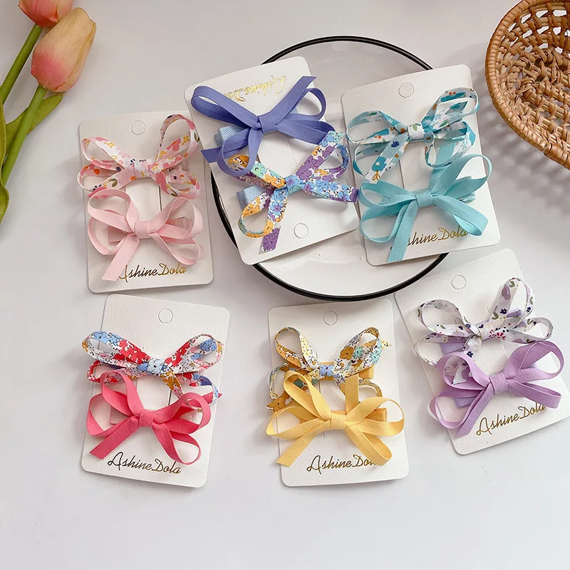 

Korea East Gate sweet candy color girl heartbroken Flower Bow edge clip hairpin lovely children's hairpin hair ornament,ACC431