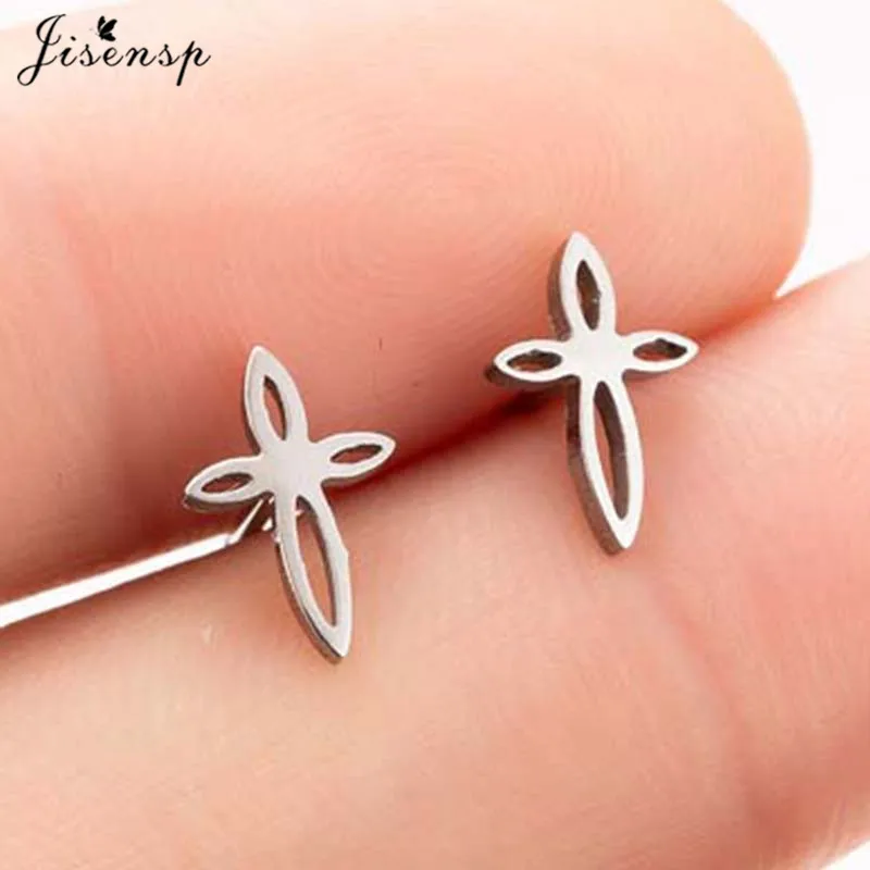Women's Tiny Music Note Stainless Steel Stud Earrings