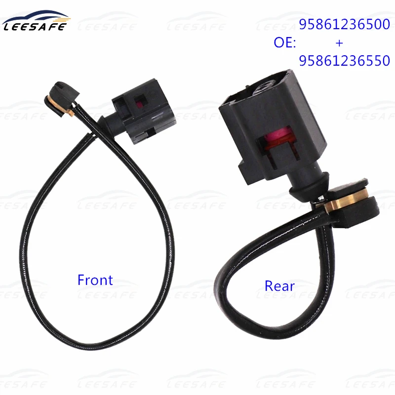 1Pair Front + Rear Brake Pad Wear Sensor Replacement 95861236500 95861236550 for VW Touareg 7P5 PORSCHE Cayenne 92A Panamera 970