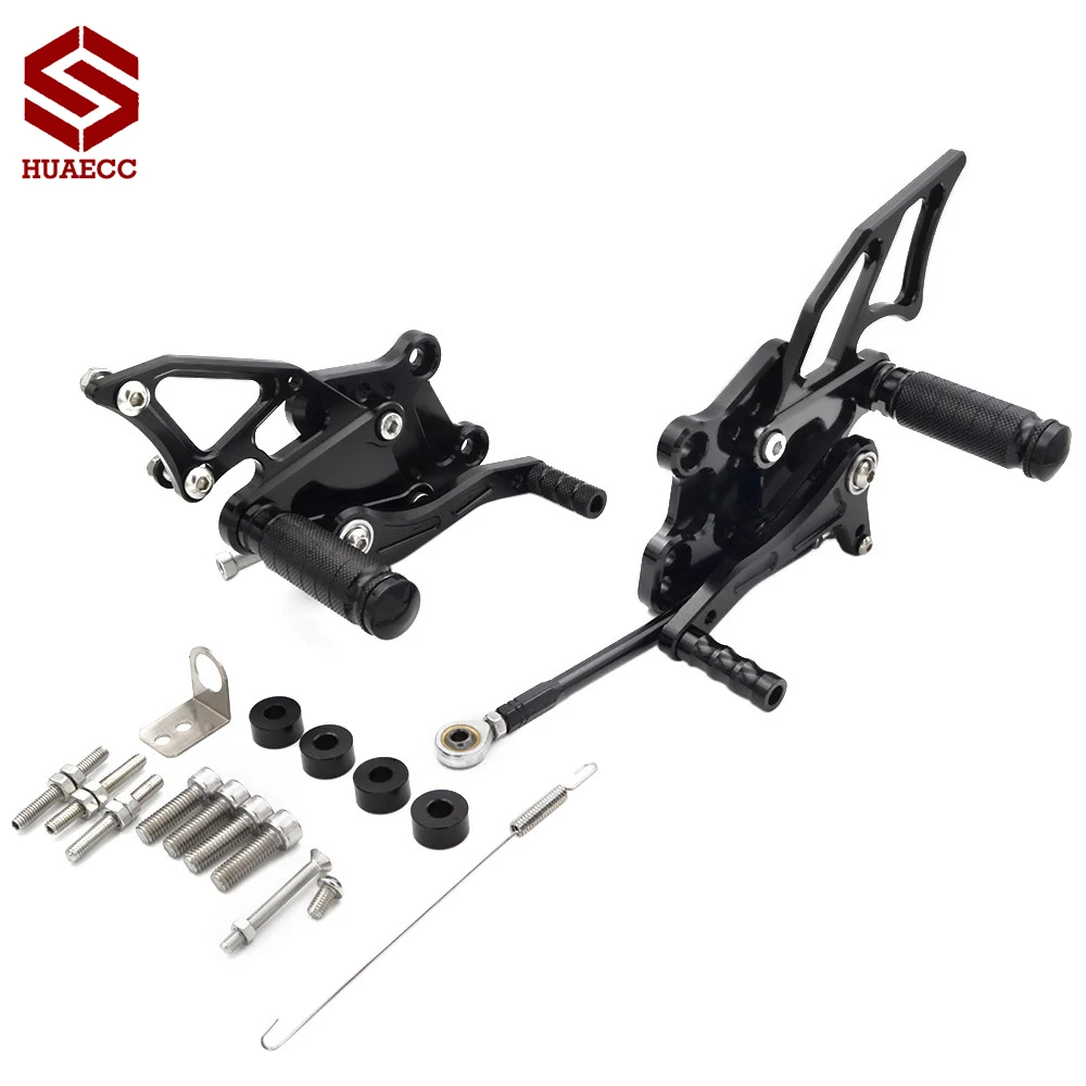 أطقم خلفية للسباق قابلة للتعديل أوتاد راحة للقدمين لدراجة كاواساكي نينجا 300 2013 2014 2015 2016 مجموعات خلفية لدراجة نارية #4